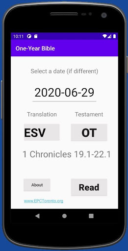 Android application One-Year Bible - Daily Bible R screenshort