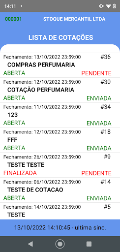Polaris Cotação Screen 3