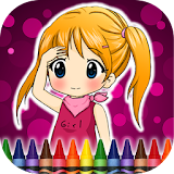 Coloring Book Girls icon
