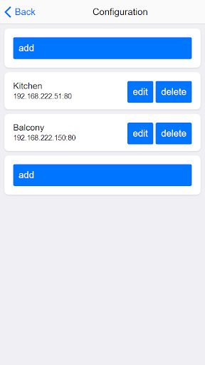 Android application Tasmota Control screenshort