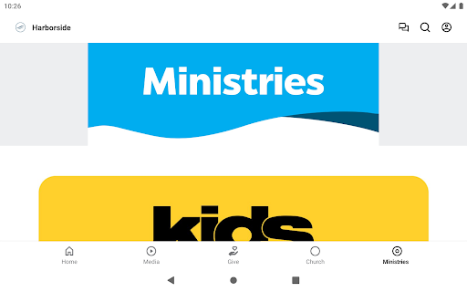 Screenshot of Harborside Christian Church