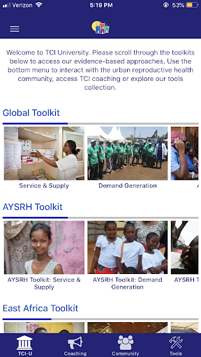 Android application The Challenge Initiative screenshort