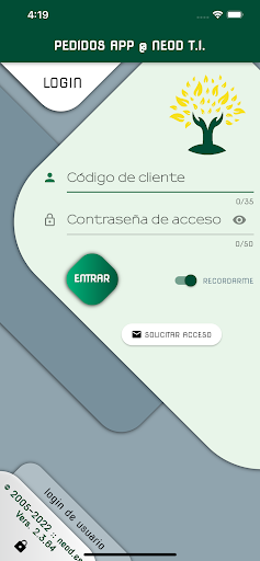 Android application Cash El Nogal APP screenshort