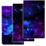 Dark Neon Nebula HD Wallpaper icon