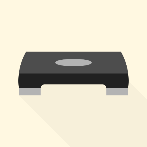 Step exercise timer logo