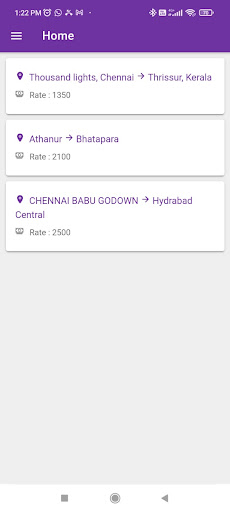 Madan Driver App Screen 2
