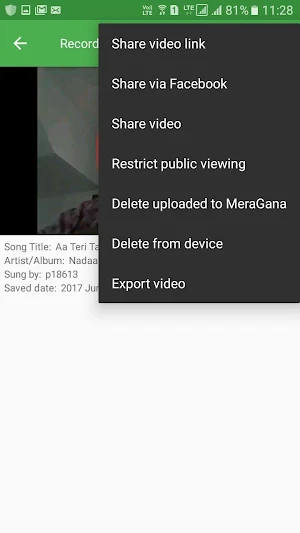 MeraGana Karaoke - recording, sharing and download screenshot 2