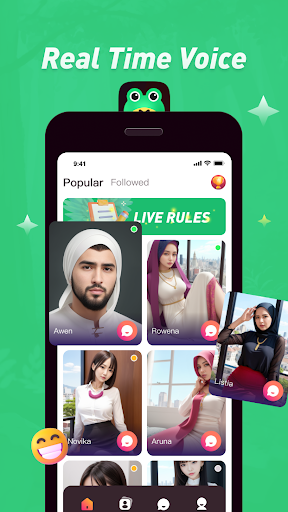 Android application GuaGua Live screenshort
