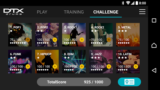 Screenshot of DTX402 Touch