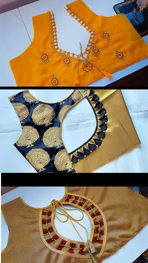Saree Blouse Neck Designs Screen 2