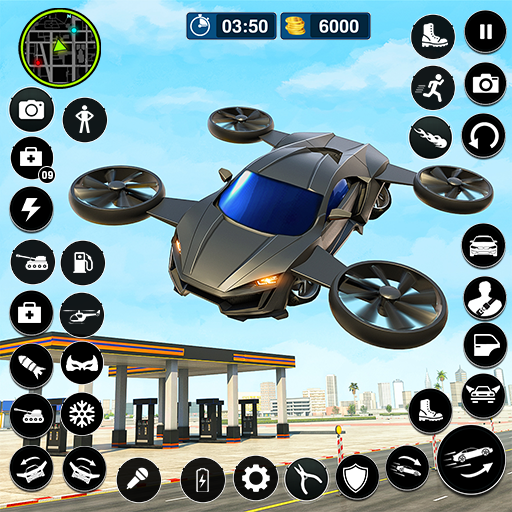 Flying Car Simulator: Car Game 74 Icon