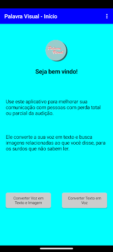 Android application Palavra Visual screenshort