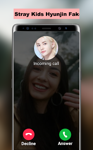 Android application Stray Kids Hyunjin Fake Call screenshort