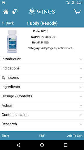 Wings Dispensary Screen 2