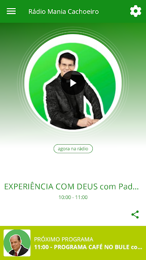 Android application Rádio Mania Cachoeiro screenshort