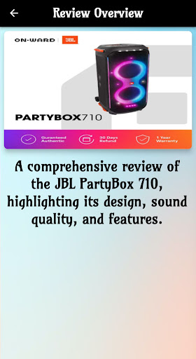 jbl partybox 710 guide Screen 3