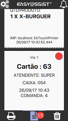 EATouch Printer Screen 2