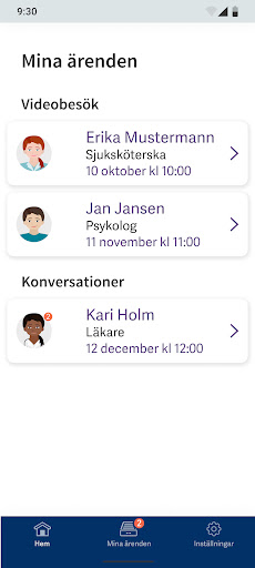 Stöd mellan vårdbesök Screen 3