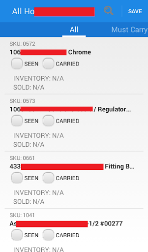 Android application Merchandizer screenshort