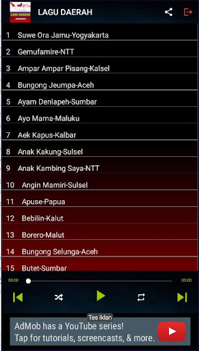 Lagu Daerah Nusantara Screen 2