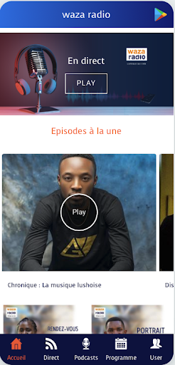 Android application Waza Radio screenshort