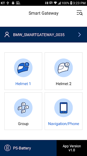 Screenshot of Bike-to-Bike Communication