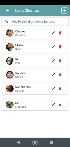 Cadastro de Clientes Screen 2
