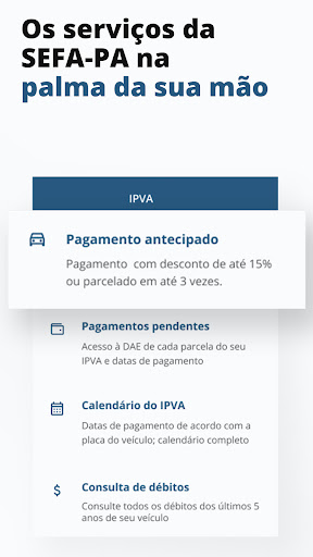Serviços SEFA/PA Screen 2