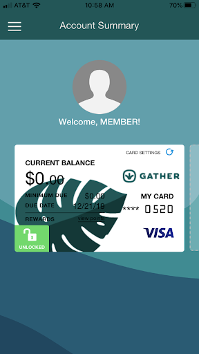 Gather VISA Screen 2