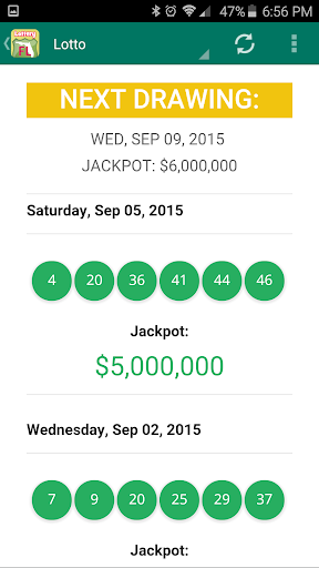 Florida Lottery Results Screen 3