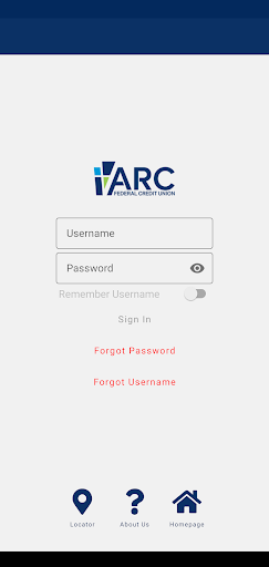 Android application ARC FCU Mobile screenshort