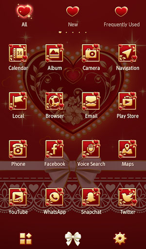 Gorgeous Red Theme Screen 3