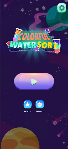 Android application Colorful Water Sort screenshort