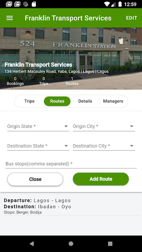 Arrive Station Admin Screen 3