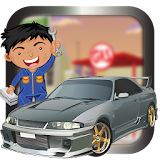Car factory & repair Shop game icon