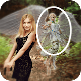 Angel in photo icon