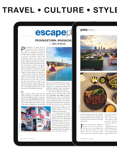 Screenshot of Passport Magazine