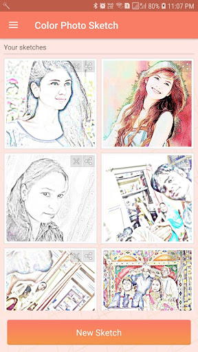 Android application Color Photo Sketch screenshort