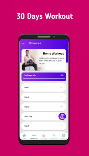 Workout in 30 Days-Medication  Water Reminder