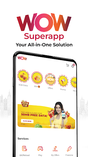 Android application WOW Superapp screenshort