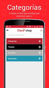 Claro shop Screenshot