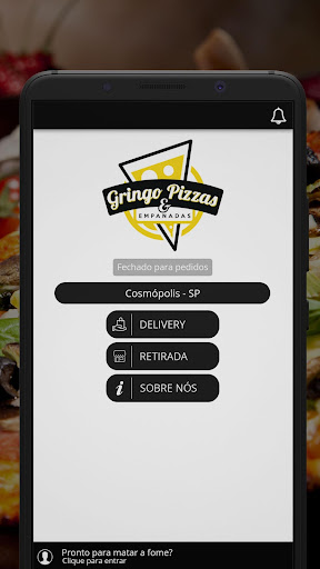 Android application Gringo Pizzas e Empanadas screenshort