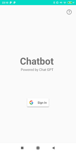 Android application AI Chatbot Assistant screenshort