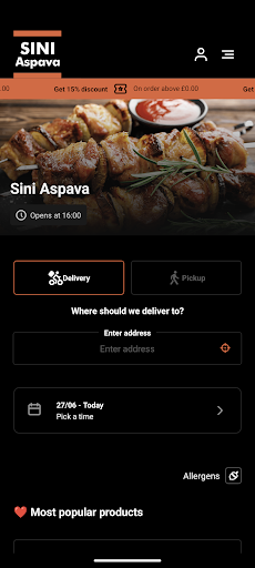 Vista previa de la aplicación