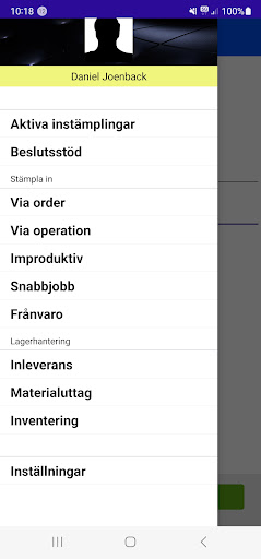 Android application Andersson Mobile screenshort