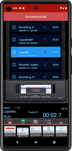 Voice Recorder Screen 2