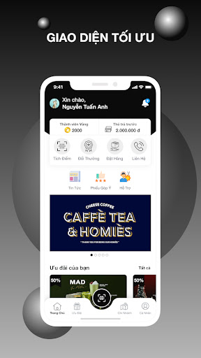Android application Cheese Coffee screenshort