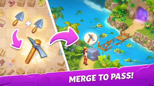 Merge Adventure: เกมสร้างเกาะ