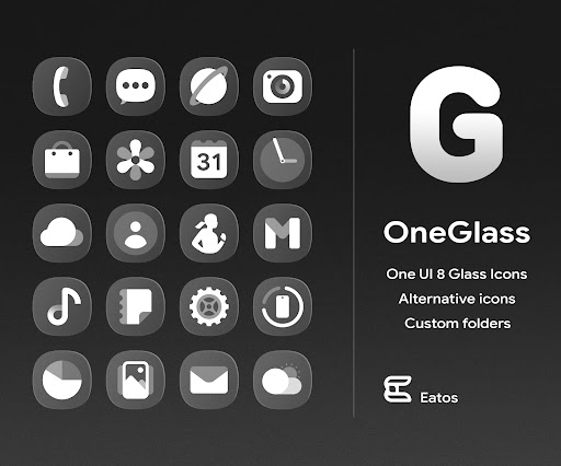 OneGlass 8 - Icon Pack screenshot 14