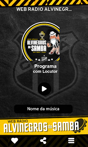 Android application WEB RÁDIO ALVINEGROS DO SAMBA screenshort